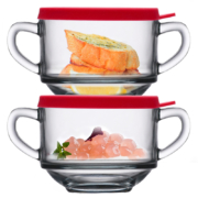 PASABAHCE 帕莎帕琦  透明玻璃小碗  480ml*2件