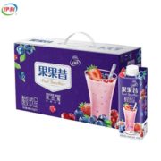 yili 伊利 优酸乳果果昔酸奶饮品混合莓口味 210g*12盒