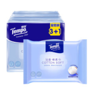 2日10点：得宝(Tempo)  纯棉一次性洗脸巾 4包