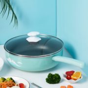 25日0点！ ASD 爱仕达 云朵猫系列 CL28A15WG 不粘炒锅 28cm