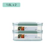 PLUS会员！ LOCK&LOCK 乐扣乐扣 MTL213S2M 塑料保鲜盒套装 1.6L*2个装