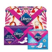 天猫U先： Libresse 薇尔 舒适V感卫生巾 日用240mm*4片+夜用420mm*2片