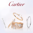 Cartier卡地亚 Etincelle系列 玫瑰金白金钻石戒指