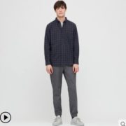 UNIQLO 优衣库 431184 男装法兰绒格子衬衫