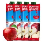 gomolo 果满乐乐 100%苹果汁 1L*4瓶*2件