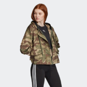 adidas 阿迪达斯  三叶草Windbreaker女装春秋运动连帽外套ED5816