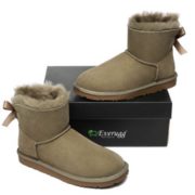黑卡会员！ Everugg 21737 女士蝴蝶结雪地靴