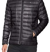 S码！Calvin Klein 男士轻量连帽立领羽绒夹克 CM712336 到手￥527.38