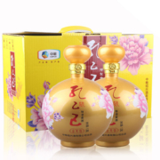 1.28Lx2瓶：中粮出品，孔乙己 金芙蓉 十二年陈 特型黄酒 半干型 12度