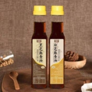 芝麻妞 白芝麻油250ml+黑芝麻油250ml*2件