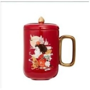 共禾京品 国风系列京剧手绘无盖马克杯 360ml