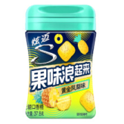 炫迈 果味浪起来无糖口香糖 黄金凤梨菠萝味37.8g