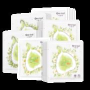 88VIP！ one leaf 一叶子 天才水养透润面膜 30片（雏菊亮颜 10p+山茶花补水 10p+橄榄芽弹滑 10p）