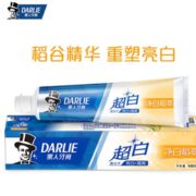 健康强韧牙龈！DARLIE 黑人 超白净白稻萃牙膏 140g