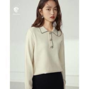 范思蓝恩 Z204301 女士Polo领针织毛衣