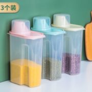 22点！熊猫兔 米桶 厨房收纳罐 2.5L 3个装