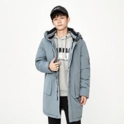 Semir 森马 13D079121040 男士连帽长款棉服