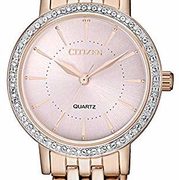 Citizen西铁城 EL3043-87X 女士施华洛世奇水晶不锈钢石英手表  到手约￥501.79