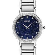 prime会员！Seiko 精工 Crystal系列 SUP433 女士满天星太阳能手表  直邮含税到手￥1208.61