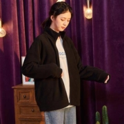 唐狮 62542FC0052423901 女士立领摇粒绒开衫