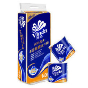 聚划算百亿补贴： Vinda 维达 蓝色经典系列 有芯卷纸 4层*130g*10卷