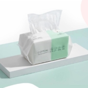 名创优品 棉柔珍珠纹AB双面 一次性洗脸巾100片抽*3包装
