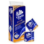 聚划算百亿补贴： Vinda 维达 蓝色经典系列 有芯卷纸 4层*130g*12卷