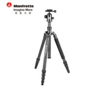 入门适用！Manfrotto 曼富图 Element系列 MKELEB5CF-BH 反折式大号碳纤维旅行三脚架