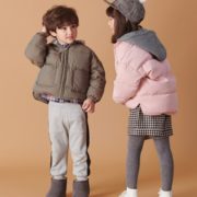 日本超高人气童装品牌 ！petit main 2020新款儿童假两件连帽羽绒服 多色