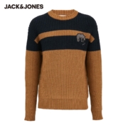JackJones 杰克琼斯 219425507 男士撞色针织毛衣