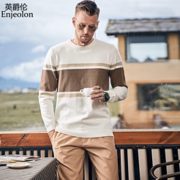 百亿补贴： Enjeolon 英爵伦 MYH3440 条纹撞色针织衫