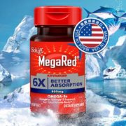 6倍高吸收率！Schiff 旭福 富含Omega-3 深海鱼油软胶囊800mg*40粒