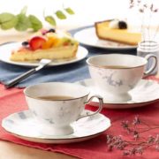 顶尖的骨瓷品牌之一！NARUMI 鸣海 Rose Blanche 双人下午茶骨瓷杯碟套装 52187-7165  到手￥246.2