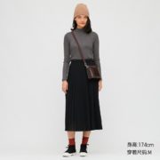 柔软舒适！UNIQLO 优衣库 428316 女士罗纹高领T恤 59元