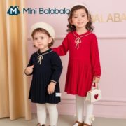 甜美可爱！Mini Balabala 迷你巴拉巴拉 女童连衣裙