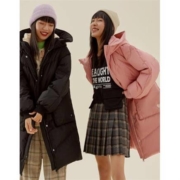 17日0点：美特斯邦威 200029 女士长款连帽羽绒服
