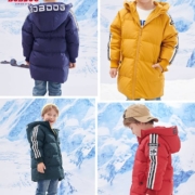 聚划算百亿补贴：巴布豆 童装 男童中长款 羽绒服 外套