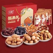 坚果占比≥69%！沃隆 福果礼 坚果果干年货大礼盒1260g