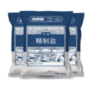 海湾 加碘精制盐 400g×6袋.