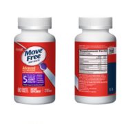 改善睡眠！Schiff 维骨力 Move Free 益节 紫瓶 氨糖维骨力软骨素+褪黑素80粒