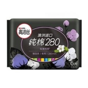 聚划算百亿补贴： kotex 高洁丝 臻选系列 极薄纯棉卫生巾 280mm 6片装