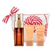 17日10点、黑卡会员！ CLARINS 娇韵诗 焕颜护肤3件套装礼盒（第8代双萃焕活修护精华露 50ml+化妆包+ 弹簧日霜+晚霜） 645元包邮包税
