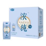 君乐宝 浓纯 纯味益生菌 常温风味酸牛奶 原味酸奶 200g*24盒 *4件