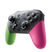 22日10点：Nintendo 任天堂 海外版 pro 游戏手柄 粉绿喷射战士款