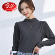 浪莎 女双面绒毛打底衫*2