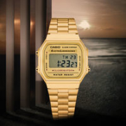 CASIO 卡西欧 A168WG-9W 中性电子腕表