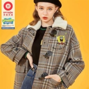 衣品天成 AWN004K 海绵宝宝联名 女士毛呢外套