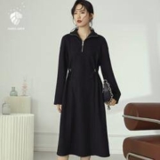 FANSILANEN 范思蓝恩 Z204787 女士高腰毛衣裙