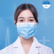 三层防护！青年医生 一次性医用外科口罩 50只