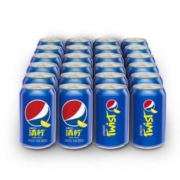 京东PLUS会员：百事可乐Pepsi 清柠味汽水 碳酸饮料 330ml*24听 *2件